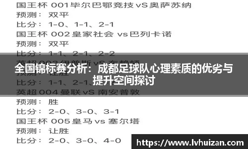 全国锦标赛分析：成都足球队心理素质的优劣与提升空间探讨